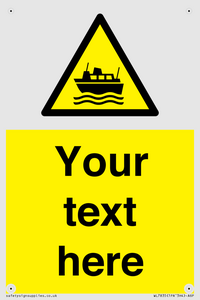 Custom warning ferries crossing vessels